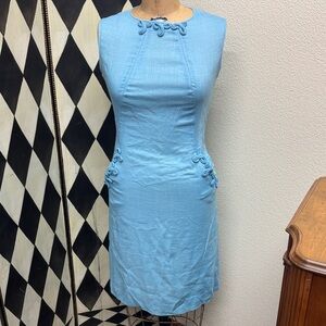 True Vintage Blue A-Line Dress